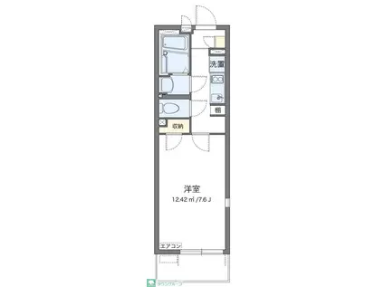 レオネクストヴィラージュ(1K/2階)の間取り写真