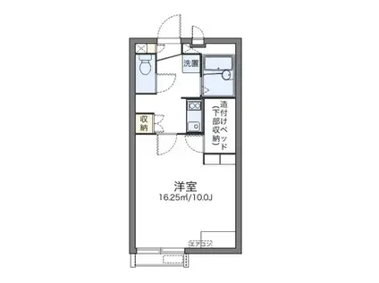 レオネクストセントラルヒルズVI(1K/1階)の間取り写真