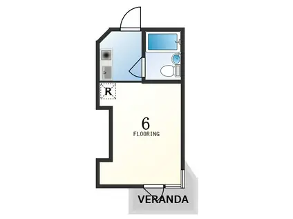 アビタシオン下高井戸(1K/1階)の間取り写真