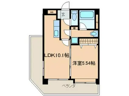 TSUBAME(1LDK/3階)の間取り写真