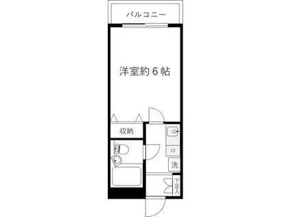 日神パレステージ相模原第2(1K/9階)の間取り写真