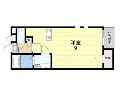 ASAE II(1K/2階)の間取り写真