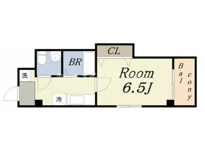 ヴィラナリー西九条(1K/4階)の間取り写真