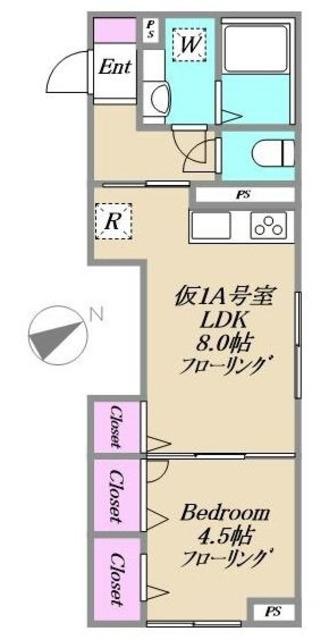XEVO西荻窪(1LDK/1階)の間取り写真