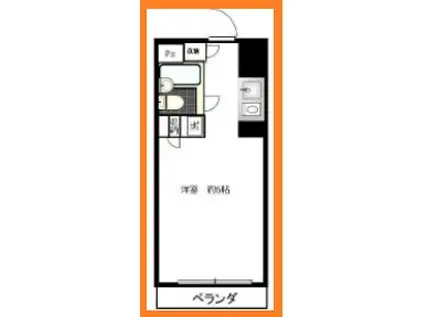 TOP溝の口第二(ワンルーム/2階)の間取り写真