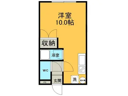 メゾンスリーゼ(ワンルーム/2階)の間取り写真