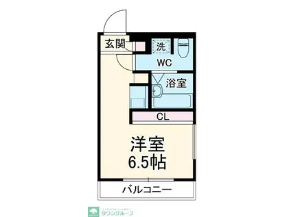 ダイレクトマンションNO1(ワンルーム/2階)の間取り写真