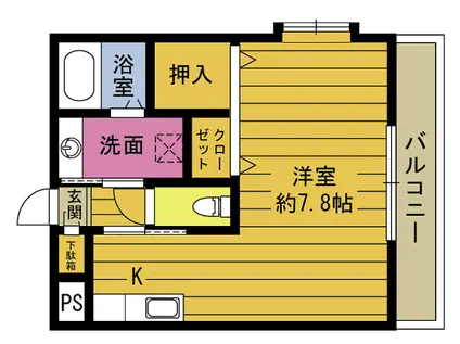 BELEZA・CASA(ワンルーム/1階)の間取り写真