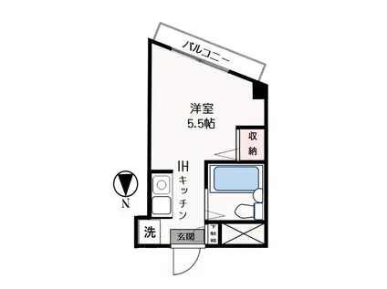 ＪＲ中央線 荻窪駅 徒歩2分 4階建 築34年(1K/3階)の間取り写真