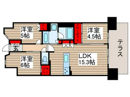 オハナ柏たなかパークフロント(3LDK/1階)の間取り写真