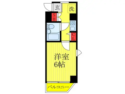 ダイホープラザ駒込(1K/2階)の間取り写真