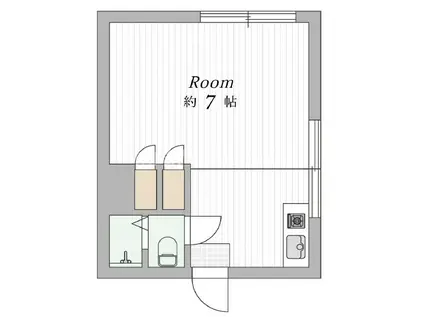 TORSO(1K/3階)の間取り写真