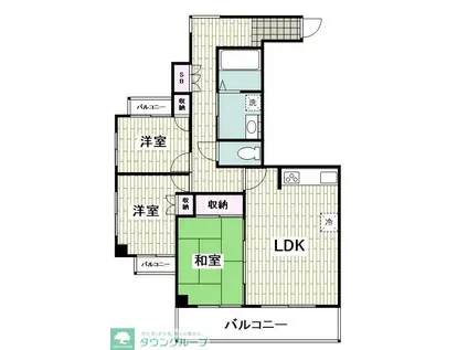 プティアンファン鎌倉(3LDK/3階)の間取り写真