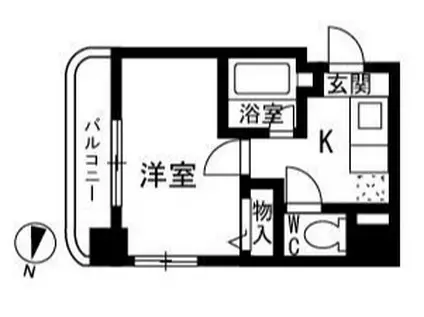 ルエメゾンロワール久留米II(1K/7階)の間取り写真