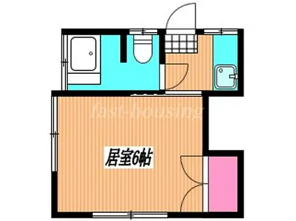 ニューアカネハイツ(1K/2階)の間取り写真