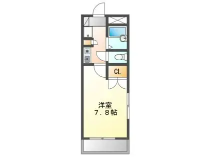 アークマンション 当社管理物件(1K/3階)の間取り写真