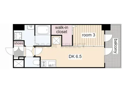 エステムコート名古屋鶴舞IIレアーヴ(1DK/3階)の間取り写真