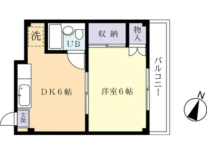 ANDAR.K(1DK/1階)の間取り写真