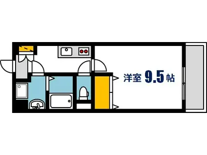アイステージ牛田南(1K/2階)の間取り写真