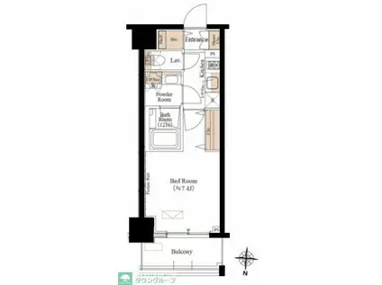 ブランシエスタ両国(1K/6階)の間取り写真