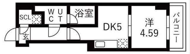 TRADIS大塚(1DK/5階)の間取り写真