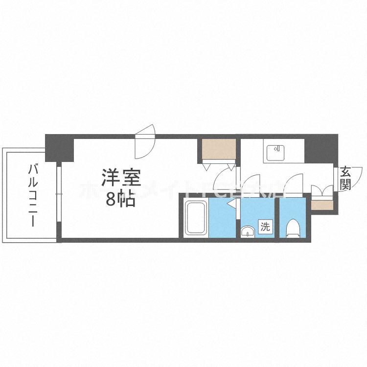 S-RESIDENCE緑橋SERIO(1K/10階)の間取り写真