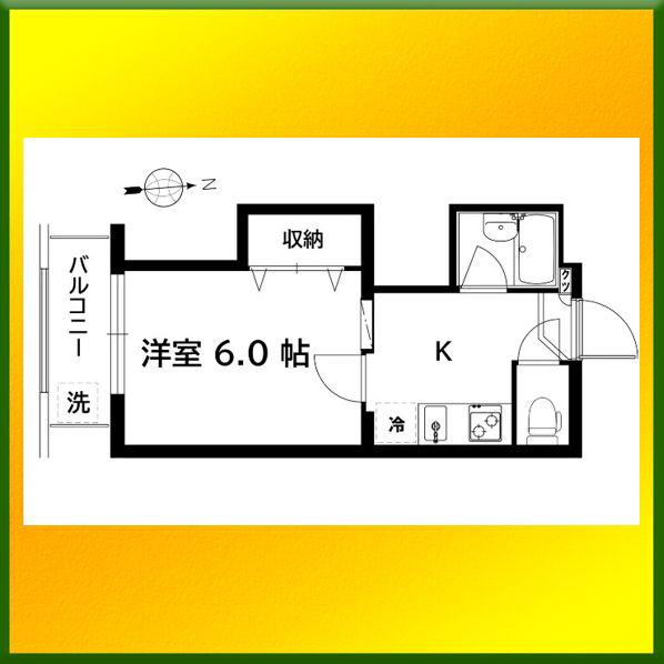 ロイヤルマンション柳沢(1K/3階)の間取り写真