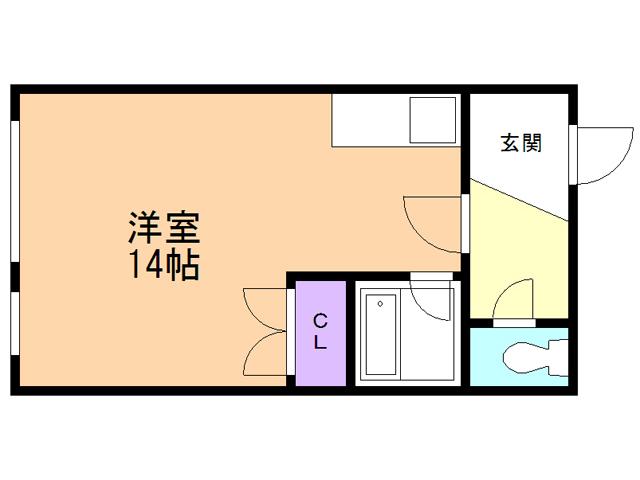 岡崎第三ビル(ワンルーム/3階)の間取り写真