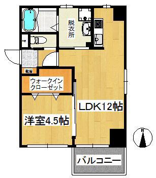AT.イースト(1LDK/10階)の間取り写真