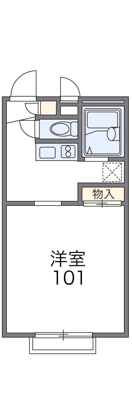 レオパレスマーガレット(1K/2階)の間取り写真