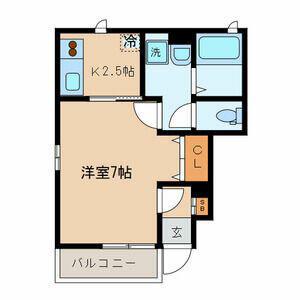 アムール サンテ(1K/1階)の間取り写真