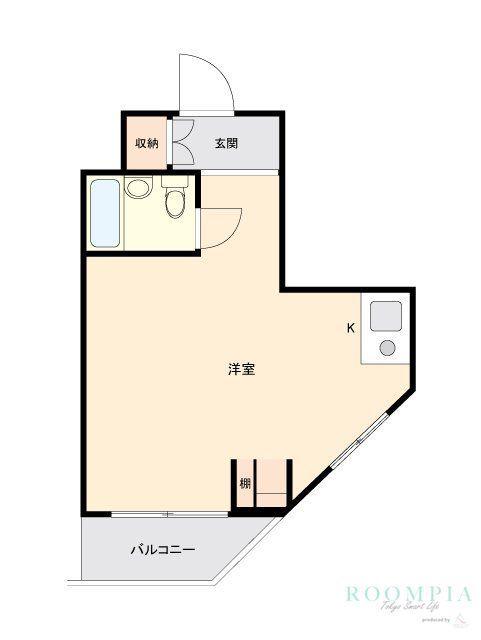 ONE ROOF FLAT NISHIWASEDA(ワンルーム/10階)の間取り写真