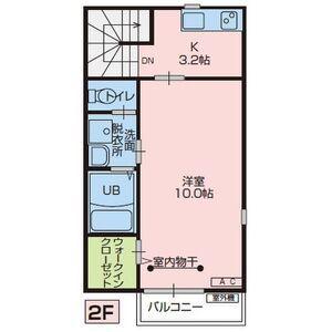 サニープレイス(1K/2階)の間取り写真