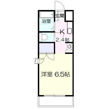 LUXYマンション(ワンルーム/4階)の間取り写真