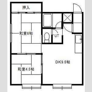 シャトーパーク(2LDK/3階)の間取り写真