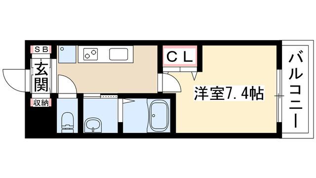 リアライズ代官町(1K/10階)の間取り写真