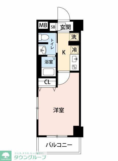 マイナビSTAY浦和駅東口(1K/2階)の間取り写真