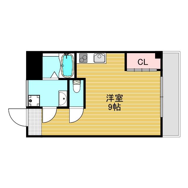 RESIDENCE ALIKA2(ワンルーム/3階)の間取り写真