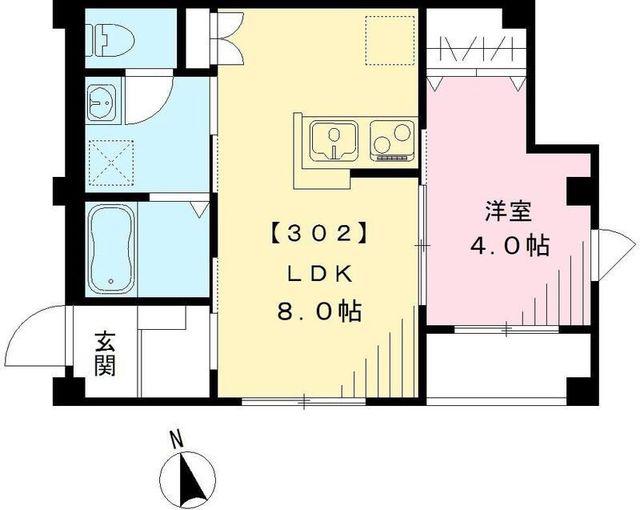 コーポ340(1LDK/3階)の間取り写真
