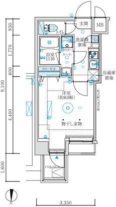 MAXIV練馬TRE 505(1K/5階)の間取り写真