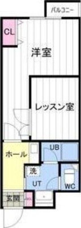 メトロノーム(1LDK/4階)の間取り写真