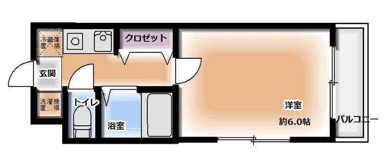 メゾンフラワー千石(1K/3階)の間取り写真