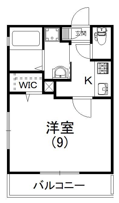 HEARTLYKKE(1K/3階)の間取り写真