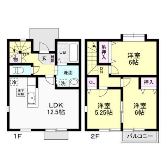 APRICOT AP(3LDK/1階)の間取り写真