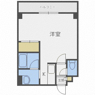 フィオーレ参番館(1K/3階)の間取り写真