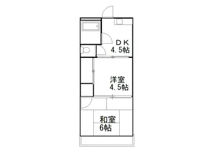 長澤ビル(2DK/2階)の間取り写真