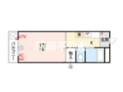 メゾンスコール(1K/3階)の間取り写真