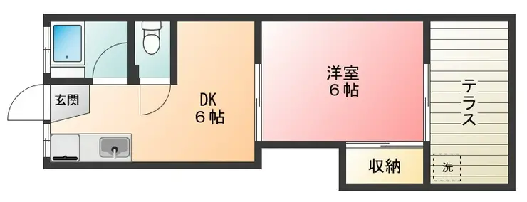 マンション笠森 1階階 間取り