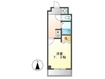 マーベラス新栄(1K/6階)の間取り写真