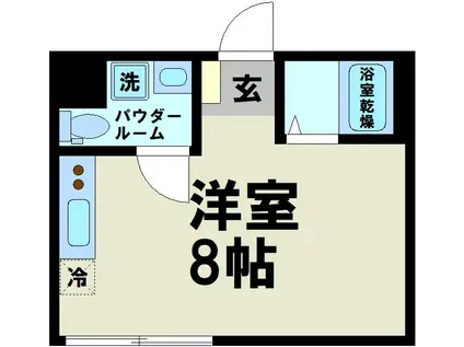 FRANCESCA代田橋ウエスト(ワンルーム/1階)の間取り写真